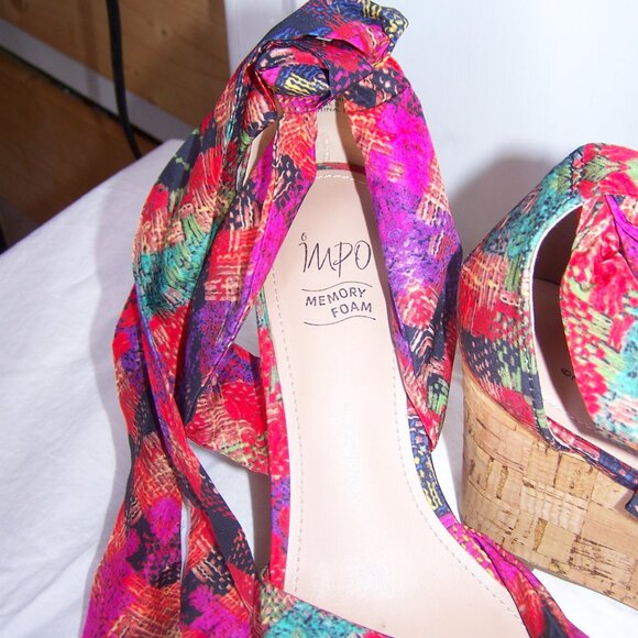 Impo Colorful Tie Espadrille Sandals Sz 8.5 - Picture 3 of 7